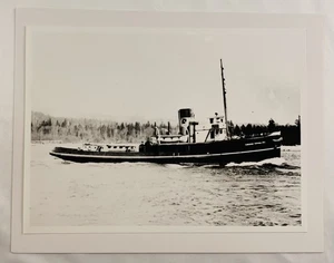 Tugboat Canadian Regional No. 2 Vintage Maritime Photo BC Coast Logging Tow - Picture 1 of 8