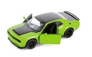 2023 Dodge Challenger Demon Car Model Diecast Toy Green 1:40 Scale Kinsmart - Picture 1 of 8
