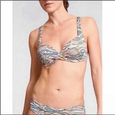 Top de bikini Athleta Aqualuxe copa moldeada cachemira Foto 1 de 4