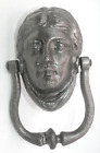 Old Antique Georgian cast Iron face door knocker (DK120)