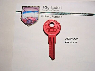 Алюминиевая заготовка для ключа - Willys, Nash, AMC, Rambler, Jeep 1940-1960-е (1098GM) - Изображение 1 из 2