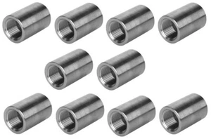 (10 Pack) 1/2" NPT Female Full Coupling | 3000 (3M) 316 Stainless Steel - Picture 1 of 4