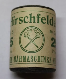 Original German WW 2 - 1 Roll of Hirschfelde Sewing Thread Fieldgrey - Picture 1 of 2