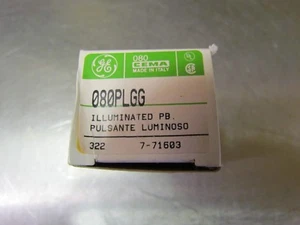 Nuevo botón pulsador iluminado genuino GE/Cema 080PLGG - Imagen 1 de 2