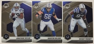 Indianapolis Colts 2021 Mosaic Football (3) Card Lot Taylor Nelson Freeney