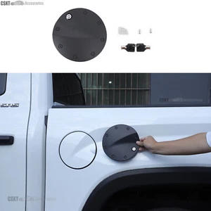 Aluminum Fuel Tank Door Cap Lid Gas Filler Locking Fits Toyota Tundra 2022-2025 - Picture 1 of 14
