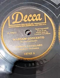 Carmen Cavallaro WARSAW CONCERTO / A LOVE LIKE THIS - Picture 1 of 1