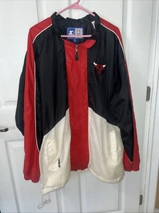 Starter Rare Chicago Bulls Jacket Vintage NBA Hype Jacket 90’s Size XL - Picture 1 of 11