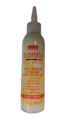 Aceite para cabello y cuero cabelludo Cantu Tea Tree & Jojoba 180 ml ayuda a proteger contra la rotura Foto 1 de 2