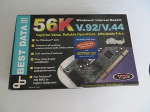 NEW Best Data Windows Internal Modem 56K v.92/v.44 - Picture 1 of 2