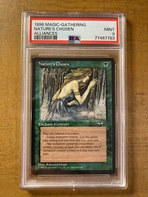 MTG ✨NATURE’S CHOSEN ✨ Alliances PSA 9 MINT 1996 R. Guay Artwork POP 2 ! - Image 1 of 2