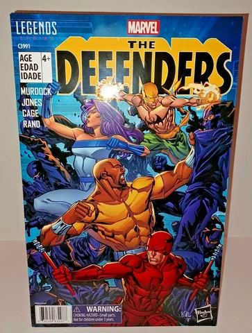 Marvel Legends, THE DEFENDERS, 4-Pack Amazon Exclusive, Collectible Artistic Box Cover