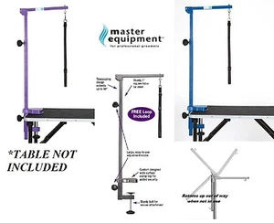 Heavy Duty 48" ARM,CLAMP&LOOP for PET DOG CAT Grooming Table FOLDABLE&ADJUSTABLE - Picture 1 of 17