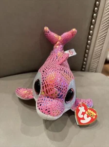 Ty Beanie Boos - SPARKLES the Pink Dolphin 6" con etiquetas - Imagen 1 de 10