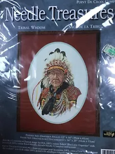 Tribal Wisdom Counted Cross Stitch Kit Needle Treasures M Gnatsl Jr Wild Wings - Picture 1 of 7
