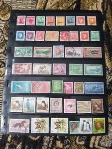 British Colonies - New Zealand Stamp Collection - Used - Classics - 4 Scans A84 - Picture 1 of 4