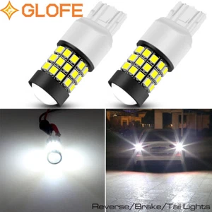 2 Pack Strobe Flashing LED Bulbs Turn Signal Backup Reverse Light T20 7440 White - Picture 1 of 12