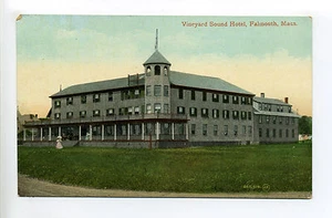 Falmouth Heights MA Mass Vineyard Sound Hotel, tiny people, early - Picture 1 of 3