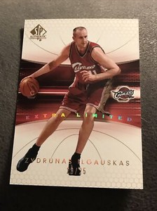 2004-05 SP Authentic #15 Zydrunas Ilgauskas Extra Limited Gold /25 Cavs Star 🔥