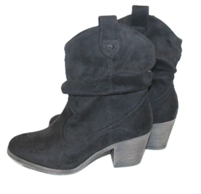Rocket Dog Western Ankle Boot Women’s Black Suede Size 8.5 - Image 1 of 4