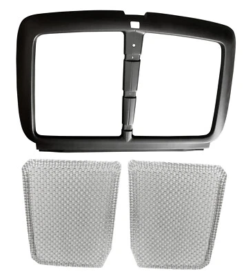 Marco de rejilla negro de repuesto de repuesto con pantalla de insectos para Kenworth T370 Foto 1 de 4