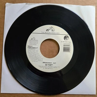 ZZ TOP Breakaway/Pincushion CLASSIC HARD ROCK 45 7" Record Vinyl Records - Image 1 of 2