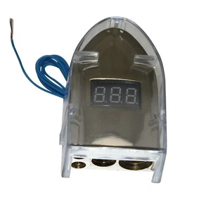 12V Digital Display Positive 0/8 Gauge Awg Car Battery Terminal Gold Plated - Picture 1 of 3