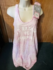 Jenni Moore Intimates Sleepshirt Socks Medium M Pink Tiedye 100012754 $32.50 - Picture 1 of 4