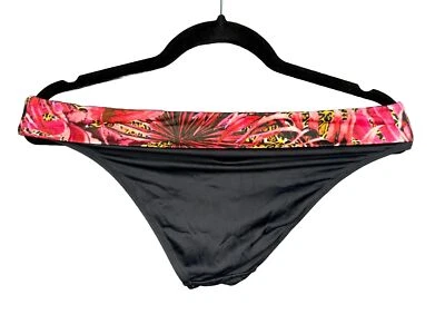 Lascana Bikinihose Badehose String schwarz Größe 44 Damen Flower Blumen Print - Bild 1 von 4
