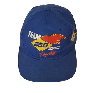 Cardinal NASCAR Cap Hat Sunoco Racing Jeff Fuller 47 Blue Snapback Vintage USA - Picture 1 of 7