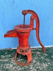 Vintage Cast Iron Pitcher Water Pump Red Finish Great condition - Picture 1 of 8