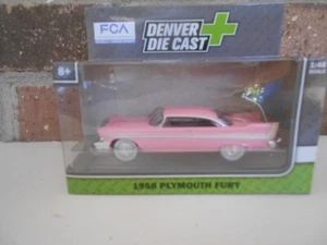 Menard O Skala #279-9236 1958 Plymmouth Fury rosa & weiß - Bild 1 von 6