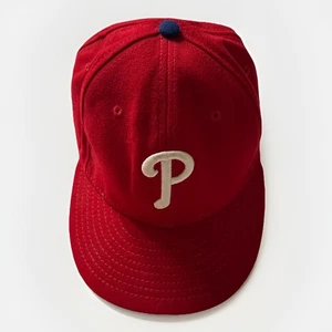 New Era 59Fifty Men Women Cap Philadelphia Phillies Red On Field 7 1/4 Game Hat - Picture 1 of 12