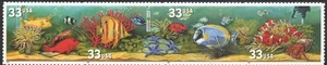 US Scott #3320b, "Aquarium Fish" Horizontal strip of 4, MNH - Picture 1 of 1