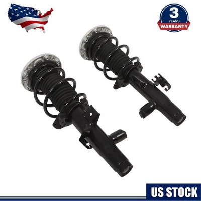 2pcs Front Shock Struts Assys w/EDC For BMW 340i 435i xDrive AWD  F30 F31 F32 F3 - Image 1 of 4