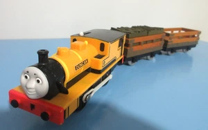 Thomas & Friends Trackmaster Duncan Motorized Train Engine & Slate Cargo Cars - Picture 1 of 10