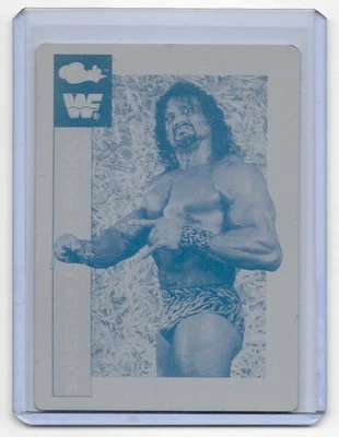 1/1 JIMMY «SUPERFLY» SNUKA 1991 КЛАССИЧЕСКАЯ КАРТОЧКА ПЕЧАТНАЯ ПЛАСТИНА БОРЬБА 1 ИЗ 1 WF - Изображение 1 из 2