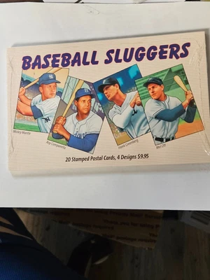 2006 Baseball Sluggers 20 Stamped Postcard Set - Mickey Mantle New Sealed Set - Image 1 of 2