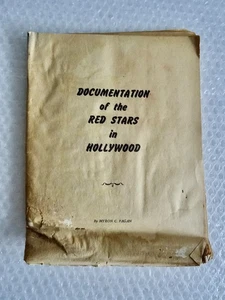 dOCUMENTATION OF THE RED STARS IN HOLLYWOOD MYRON C FAGAN 1950 BULLETIN neocurio - Picture 1 of 18
