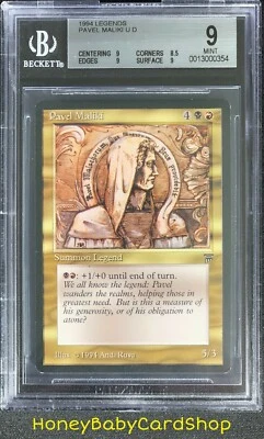 MTG Legends 1994 Pavel Maliki BGS 9.0 Mint Old School 93/94 - Image 1 of 4
