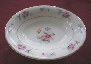 TAZÓN DE SERVIR OVALADO DE CHINA FINA DE COLECCIÓN - Imagen 1 de 2