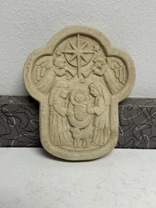 2001 Carruth Studios At Peace Baby Jesus Holy Family Nativity 5"Cross Plaque - Picture 1 of 10