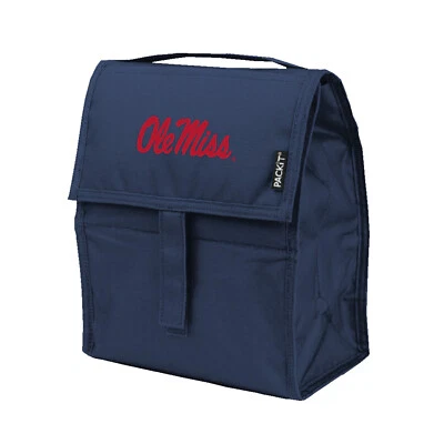 DOS (2) OLE MISS REBELS, INCREÍBLE BOLSA DE ALMUERZO CONGELABLE/TOTE DE KOLDER/PACKIT Foto 1 de 4