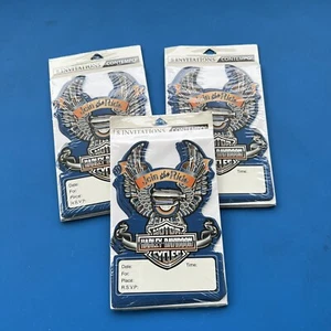 3 Packs VTG Harley Davidson Join The Ride Party 24 Invitations Envelopes - Picture 1 of 10