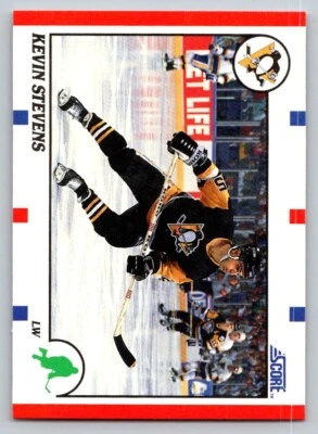 1990-91 Score - Kevin Stevens #53 (RC) - Image 1 of 2