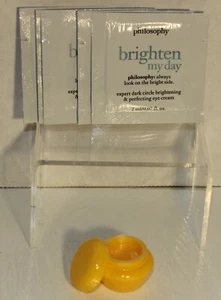 PHILOSOPHY BRIGHTEN MY DAY TINTED EYE CREAM SAMPLES PLUS A LINER USABLE JAR - Picture 1 of 22