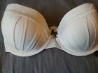 B By Ted Baker Bra 32 D Bra Cream And Grey Ribbon Detail And Bow Lace Details