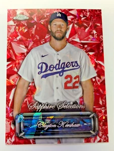 2024 Topps Chrome Sapphire SELECTIONS Clayton Kershaw /5 ULTRA RARE - Picture 1 of 3