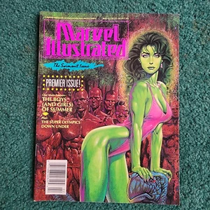 1991 MARVEL ILLUSTRATED PREMIER SWIMSUIT SHE-HULK MAGAZINE #1 NEWSSTAND VARIENT - Picture 1 of 2