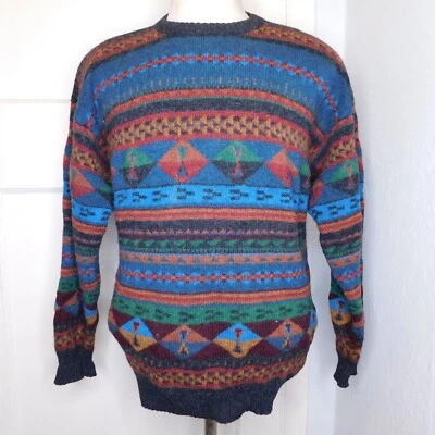 Vtg Woolrich Men’s Size Large Wool Fair Isle Sweater Pullover Crew Neck - Image 1 of 4